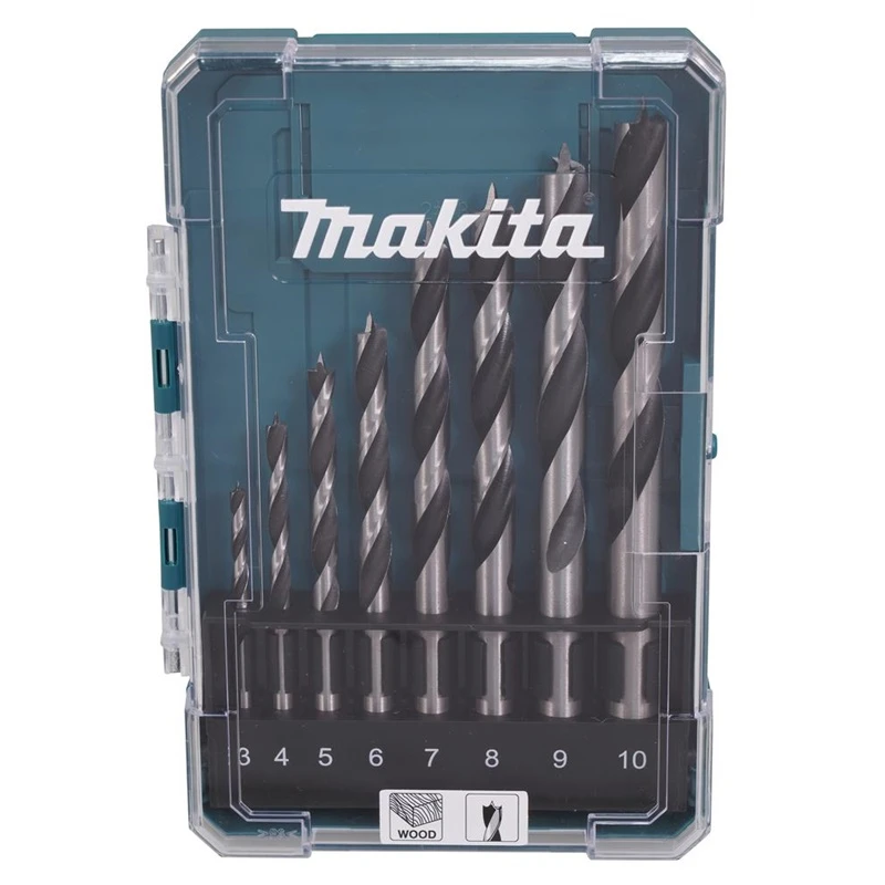 Komplekts koka urbju makita 3-10mm 8gab