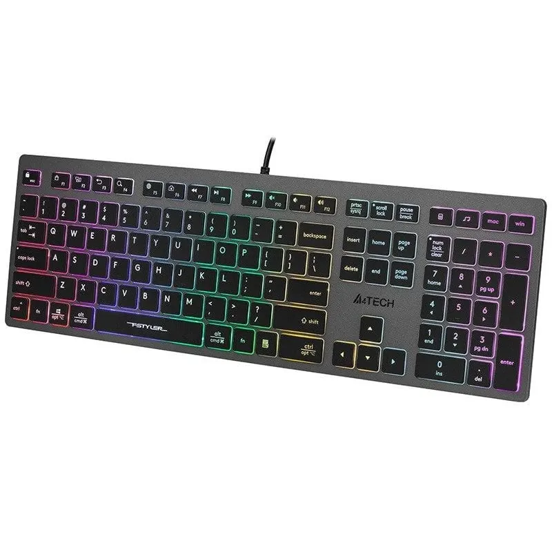 A4Tech 47126 FSTYLER FX60H Grey Neon Backlit