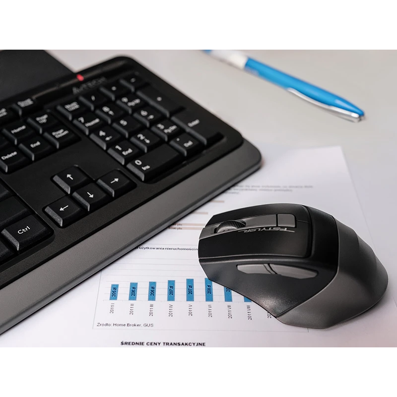 A4Tech 47478 FStyler 2,4G FG1035 RF Nano Grey Set