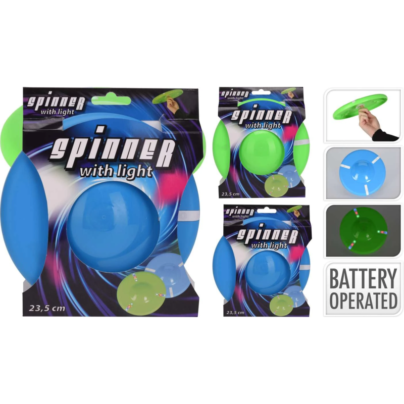 Rotaļlieta Lidojošais disks ar LED