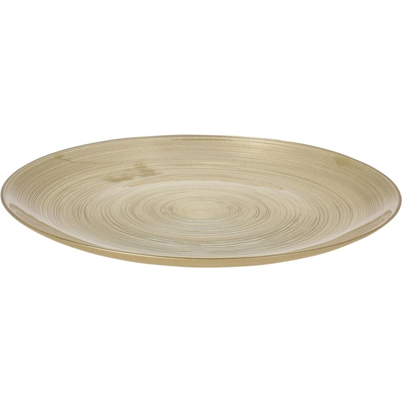 Šķīvis stikla zelta 28cm