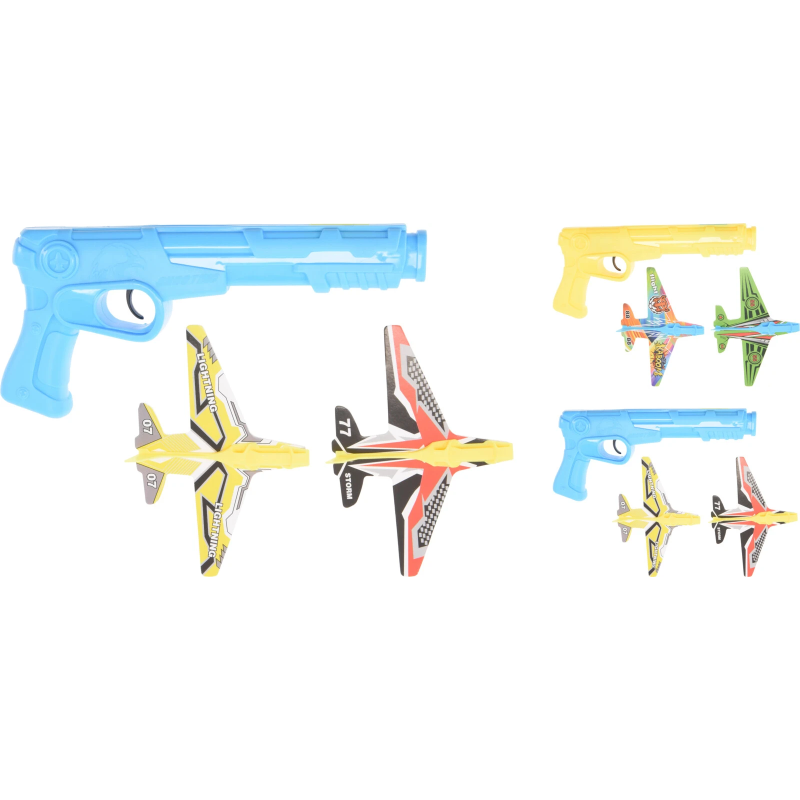Rotaļlieta Pistole ar gaisā palaižamu lidmašīnu