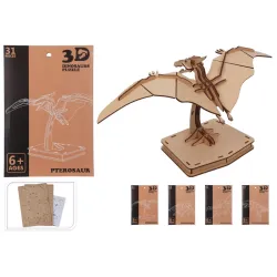 Puzle Dinozaurs 3D koka, 4veidi