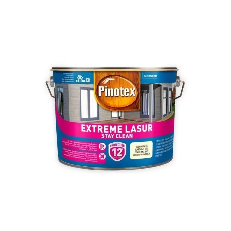 Medienos impregnantas Pinotex Extreme Lasur Extreme Lasur, balta sp., 10 l