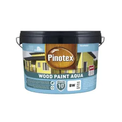 Emulsijas krāsas Pinotex Wood Paint Aqua, baltas, 2.5 l