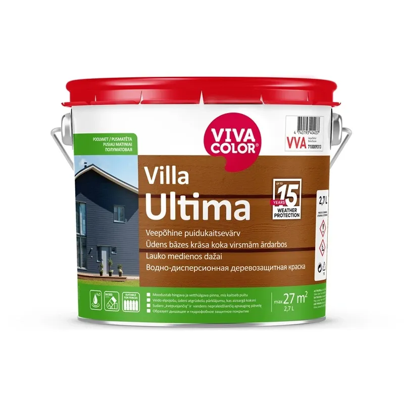Krāsa Vivacolor, emulsija, pus-matēts, 2.7 l