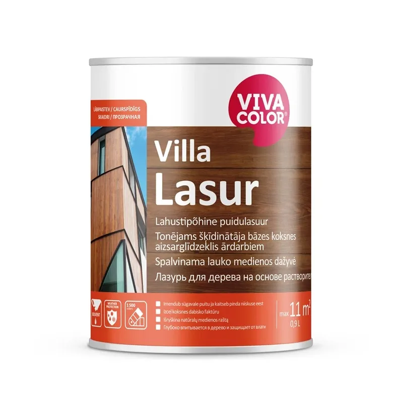 Medienos impregnantas Vivacolor Villa Lasur, 0.9 l