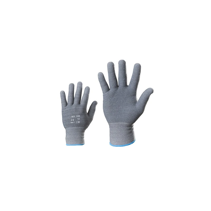 Cimdi adīti ar PVH mikrop.kokv. 10.izm