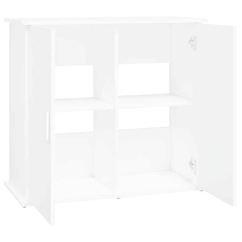 vidaXL akvārija statīvs, balts, 81x36x73 cm, inženierijas koks