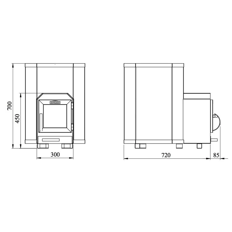 Krāsns saunas stoveman 16-ls
