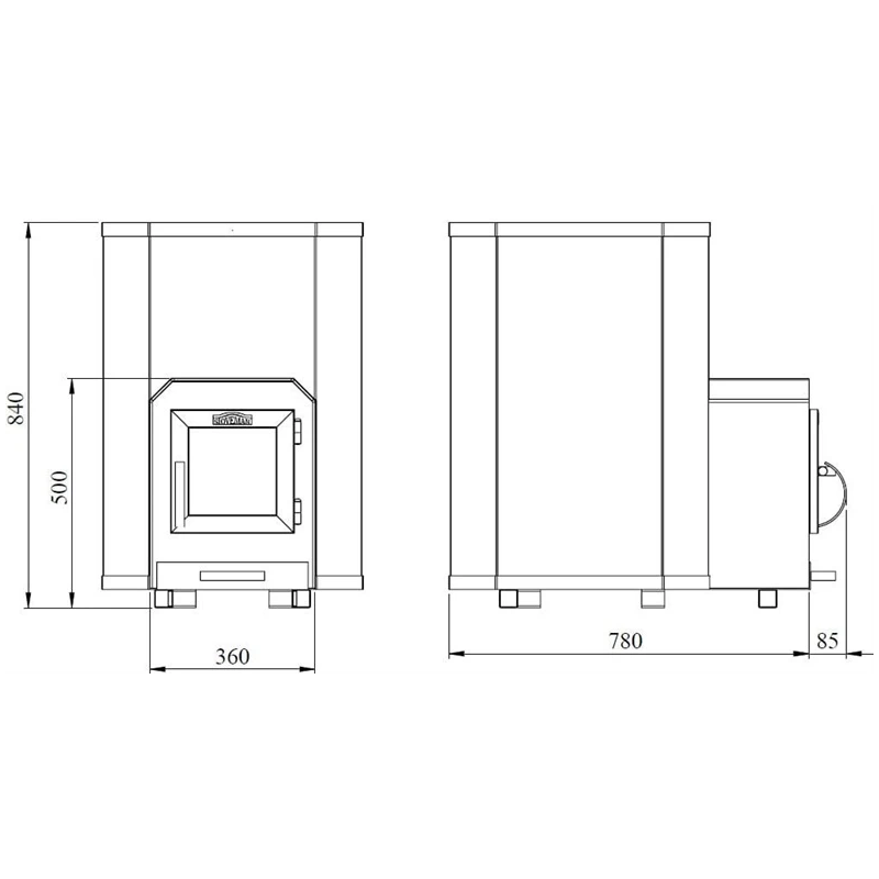 Krāsns saunas stoveman 24-ls