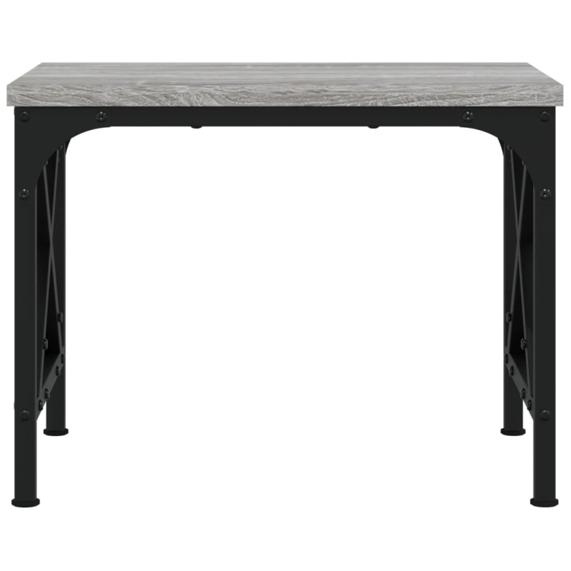 vidaXL printera statīvs, pelēks, 40x30x31 cm, inženierijas koks