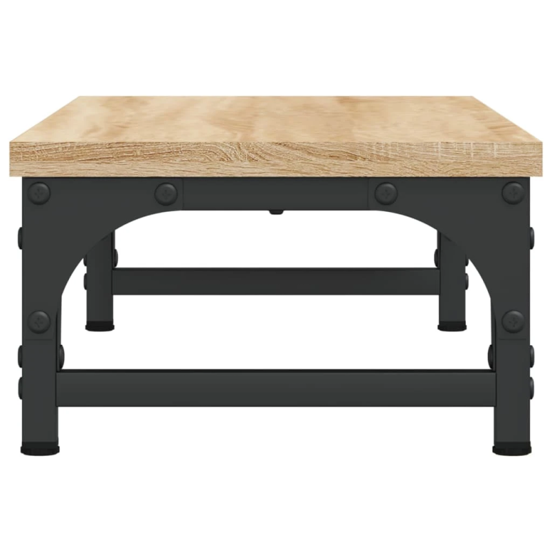 vidaXL monitora paliktnis, koka krāsa, 55x23x14 cm, inženierijas koks