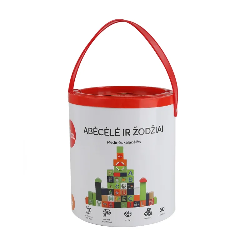 bo. wooden blocks ”Alphabet and Words” LIT