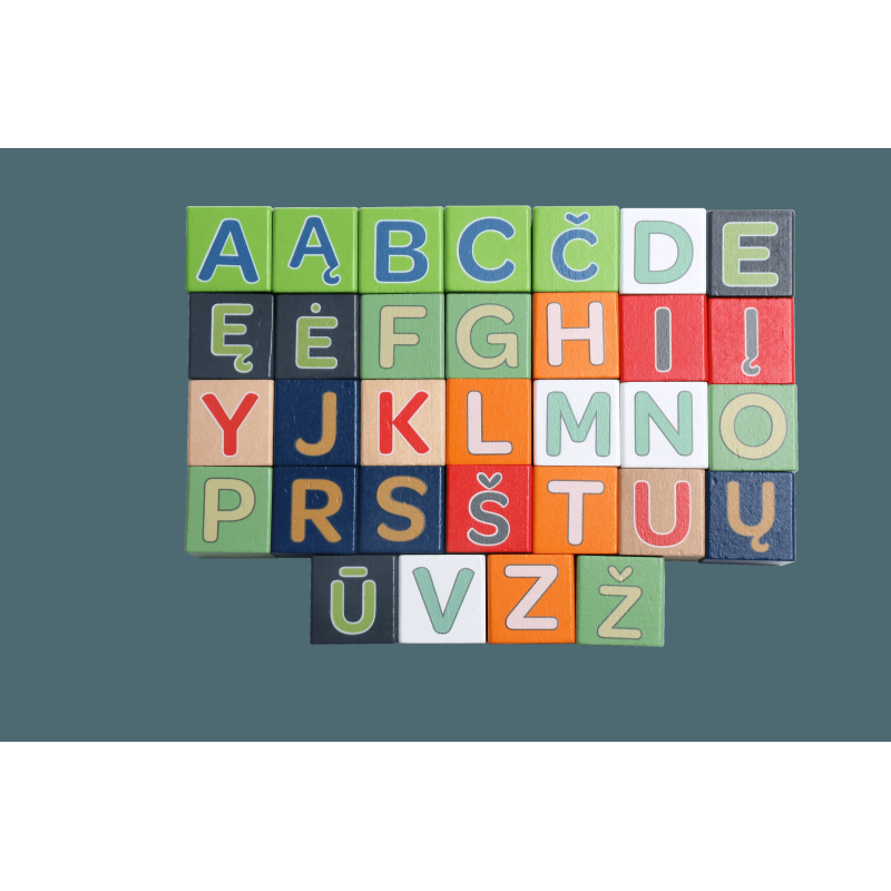 bo. wooden blocks ”Alphabet and Words” LIT