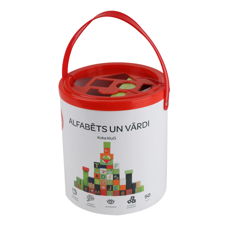 bo. koka klucīši "Alfabēts un vārdi" ,latviešu valodā,
