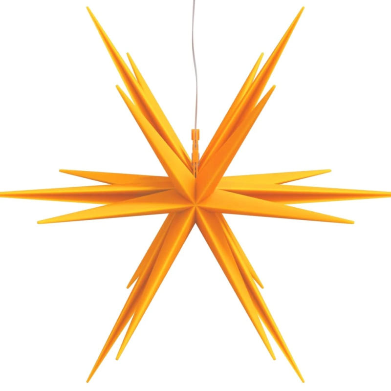 vidaXL Ziemassvētku lampa ar LED, salokāma, dzeltena, 43 cm