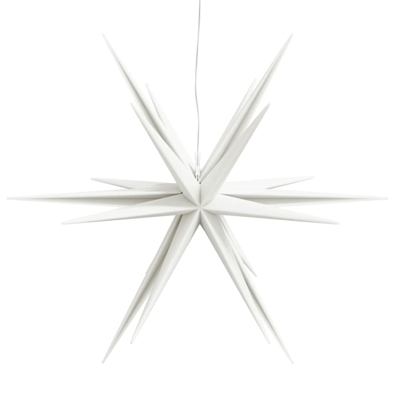 vidaXL Ziemassvētku lampa ar LED, salokāma, balta, 57 cm