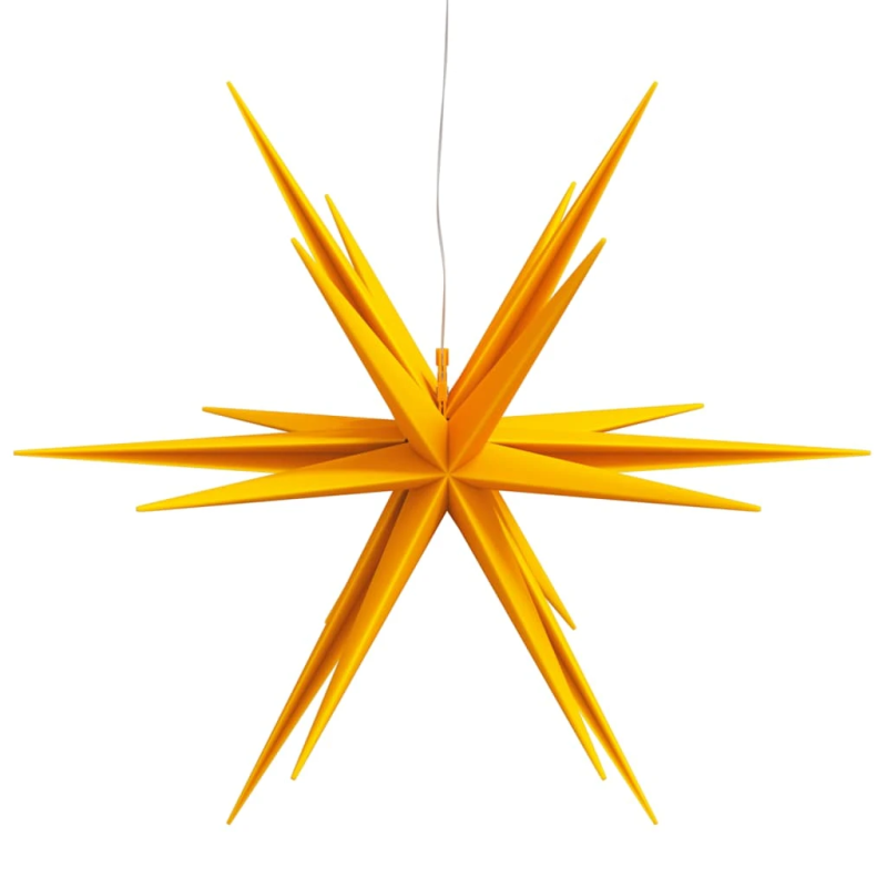 vidaXL Ziemassvētku lampa ar LED, salokāma, dzeltena, 57 cm