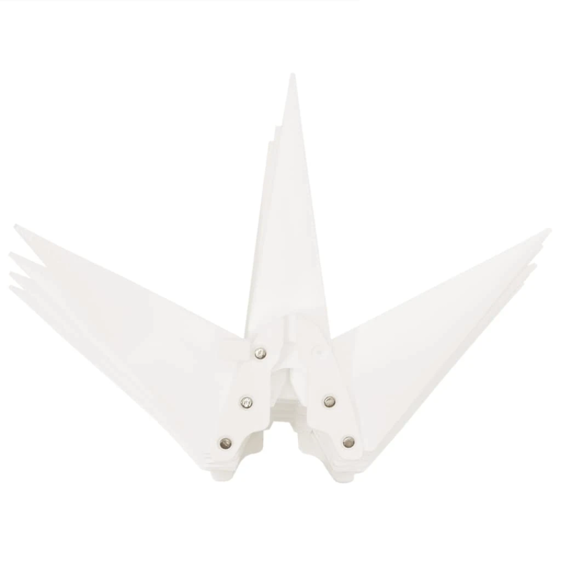 vidaXL Ziemassvētku lampa ar LED un mietiņu, salokāma, balta, 57 cm