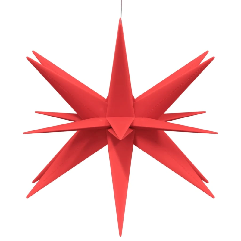 vidaXL Ziemassvētku lampiņas ar LED, 3 gab., salokāmas, sarkanas