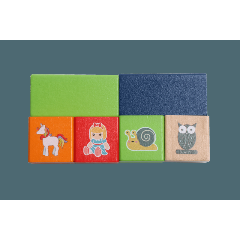 bo. koka klucīši "Cipari un dzīvnieki"