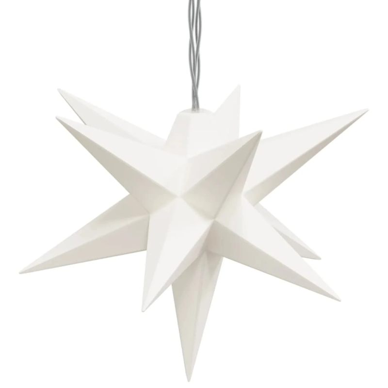 vidaXL Ziemassvētku lampiņa, 10 LED, balta, 10 cm