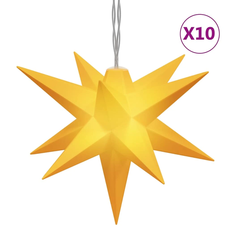 vidaXL Ziemassvētku lampiņa, 10 LED, dzeltena, 10 cm
