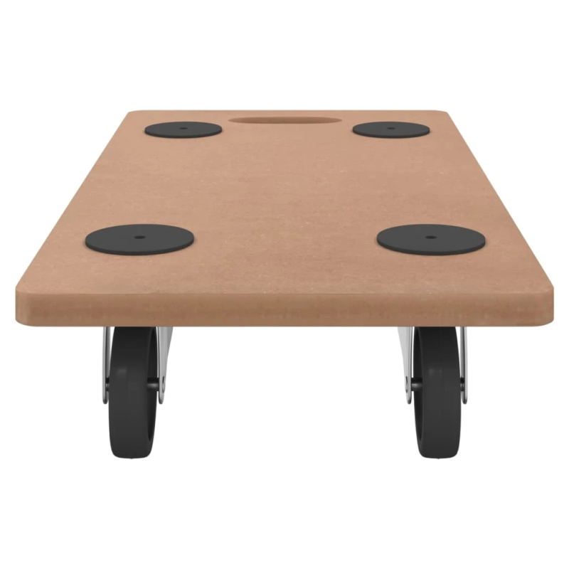 vidaXL mēbeļu ratiņi, 2 gab., taisnstūra forma, inženierijas koks