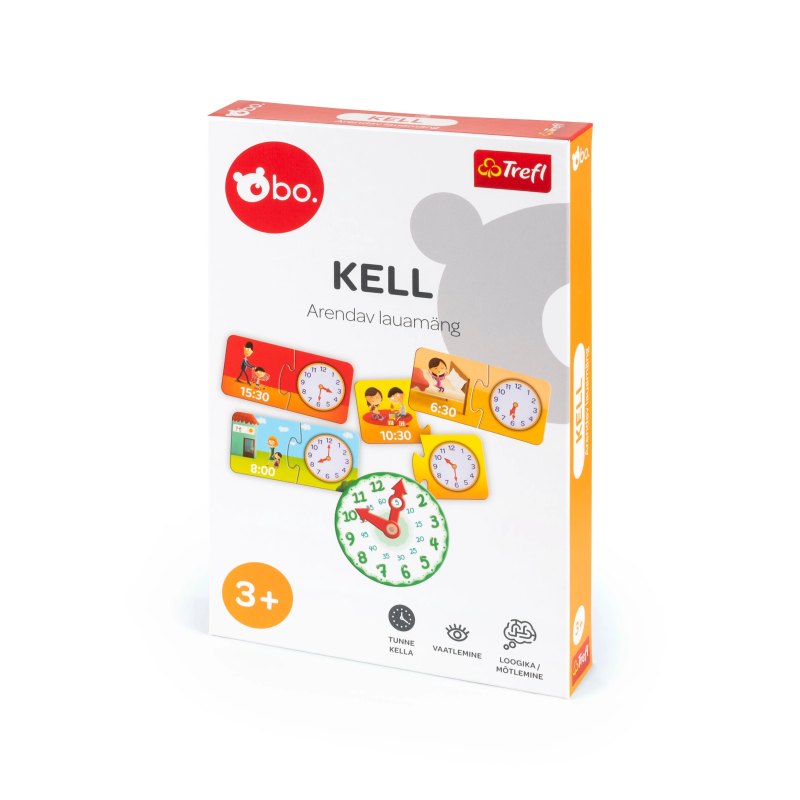bo. Educational board game "Clock" ,In Estonian lang.,