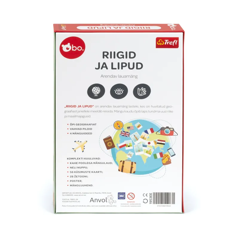 bo. Haridusmäng Riigid ja Lipud ,eesti keeles,