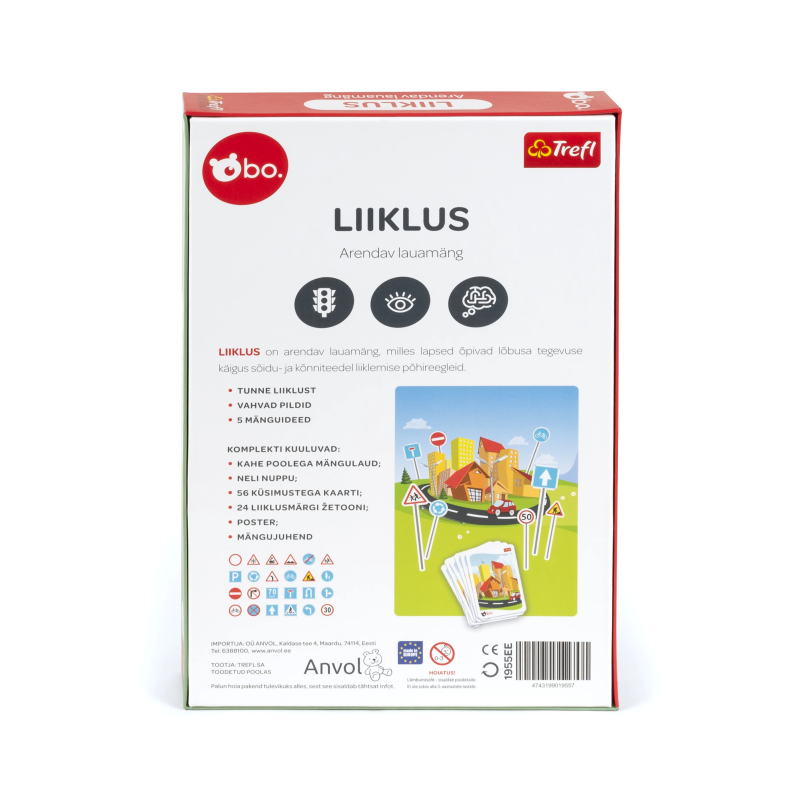 bo. Educational board game "Road traffic" ,In Estonian lang.,