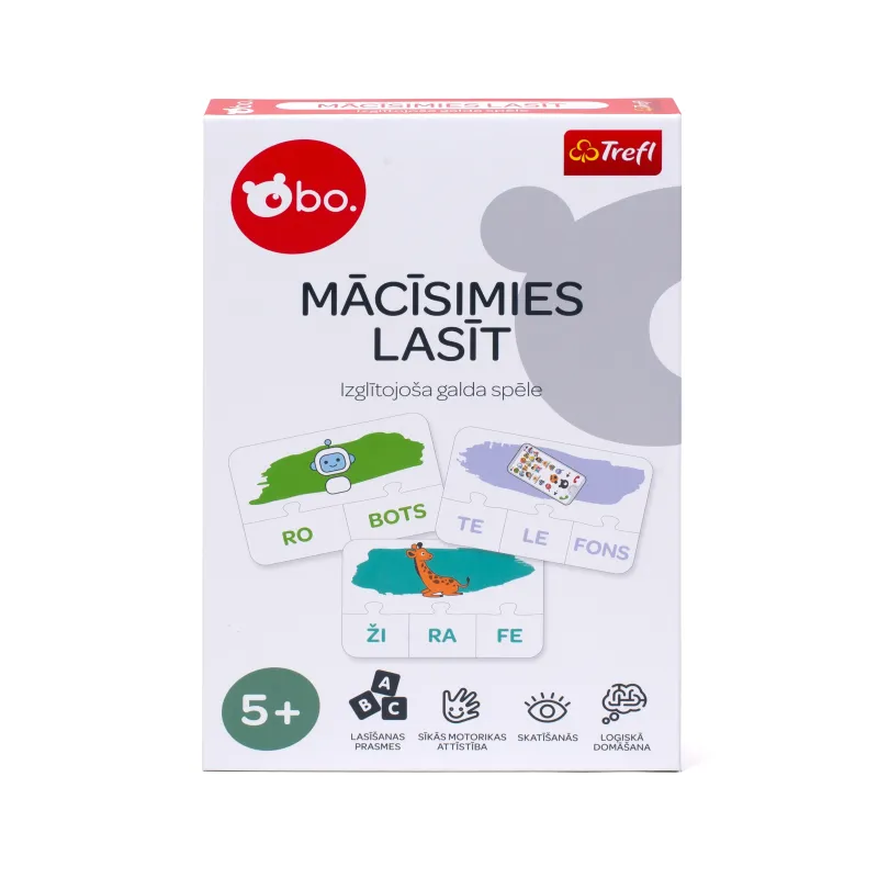 bo. Izglītojoša galda spēle Zilbes ,Latviešu valodā,