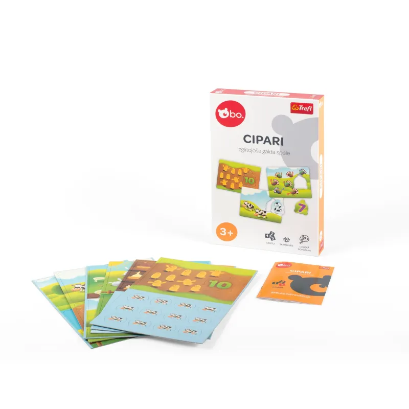 bo. Educational board game Numbers, in Latvian