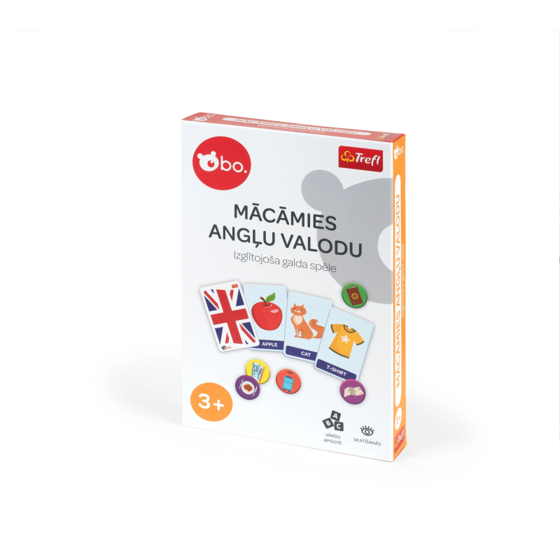 bo. Izglītojošā galda spēle "Mācāmies angļu valoda" ,Latviešu val.,