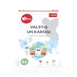 bo. Edukacinis stalo žaidimas Valstybės ir vėliavos, Latvių kalba,