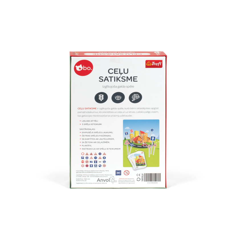 bo. Izglītojoša galda spēlē "Ceļu satiksme" ,Latviešu val.,