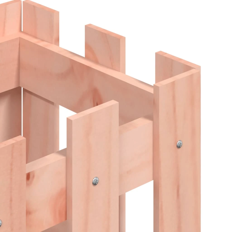 vidaXL dārza puķu kaste, žoga dizains, 30x30x30 cm, Duglasa masīvkoks