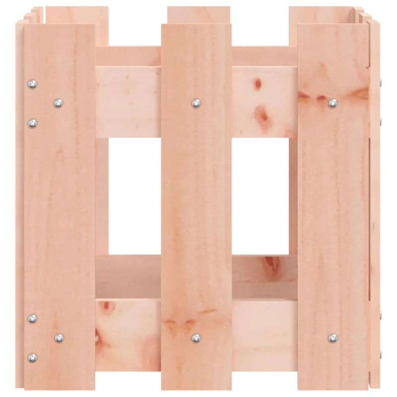 vidaXL dārza puķu kaste, žoga dizains, 30x30x30 cm, Duglasa masīvkoks