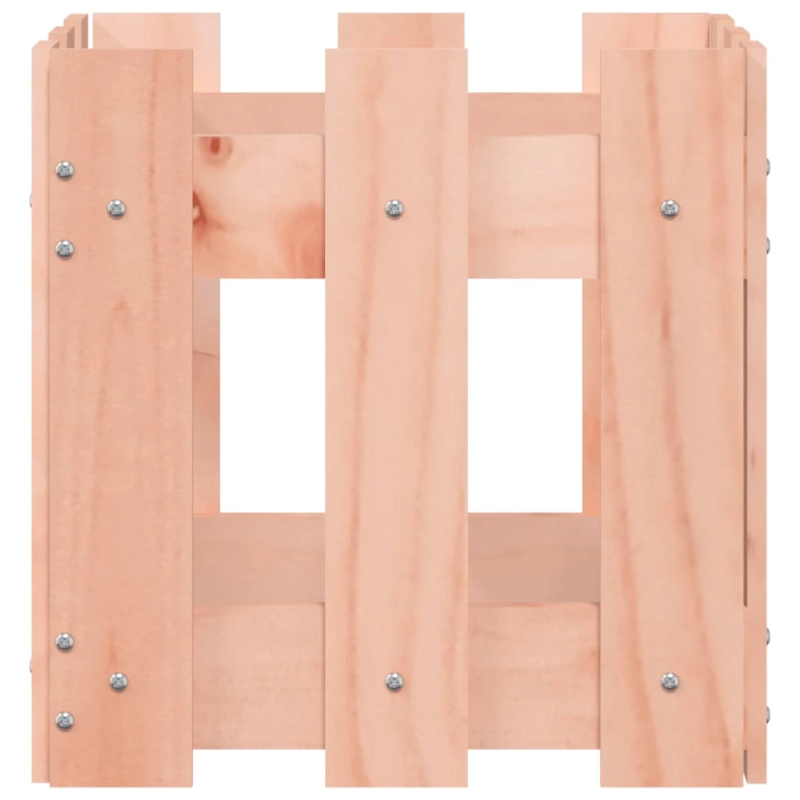 vidaXL dārza puķu kaste, žoga dizains, 30x30x30 cm, Duglasa masīvkoks