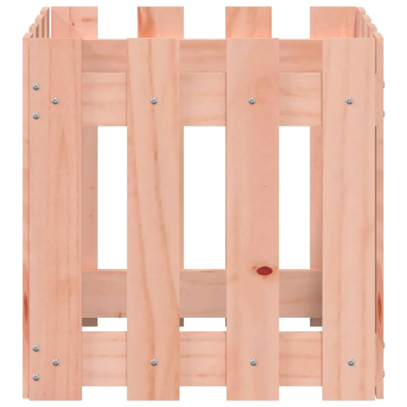 vidaXL dārza puķu kaste, žoga dizains, 40x40x40 cm, Duglasa masīvkoks