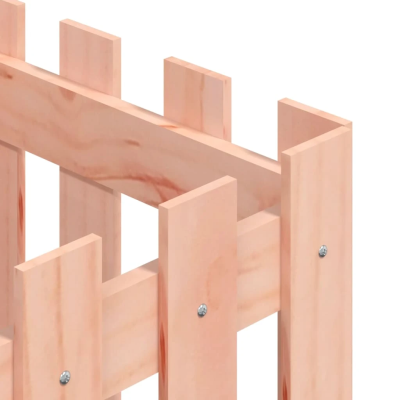 vidaXL dārza puķu kaste, žoga dizains, 40x40x40 cm, Duglasa masīvkoks