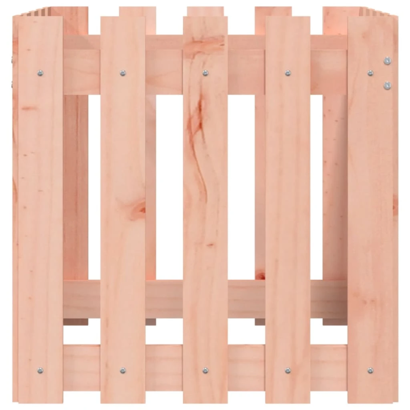 vidaXL dārza puķu kaste, žoga dizains, 50x50x50 cm, Duglasa masīvkoks