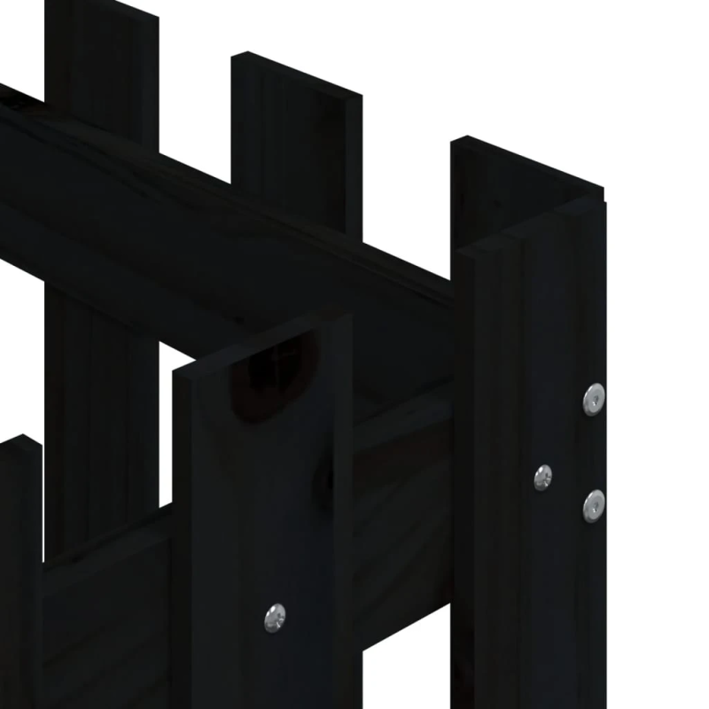 vidaXL dārza puķu kaste, žoga dizains, 60x60x60 cm, priedes masīvkoks