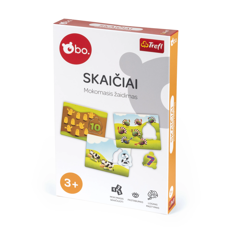 bo. Educational Board game "Numbers" ,In Lithuanian lang.,