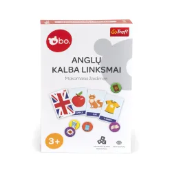 bo. Educational board game Learning English, in Lithuanian,