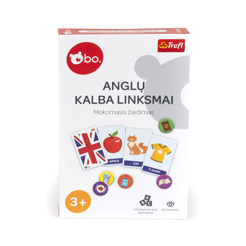 bo. Attīstoša galda spēle "Mācāmies angļu valodu", latviešu valodā,