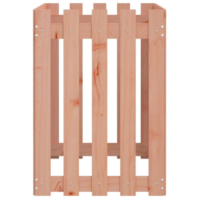 vidaXL dārza puķu kaste, žoga dizains, 100x50x70 cm, egles masīvkoks