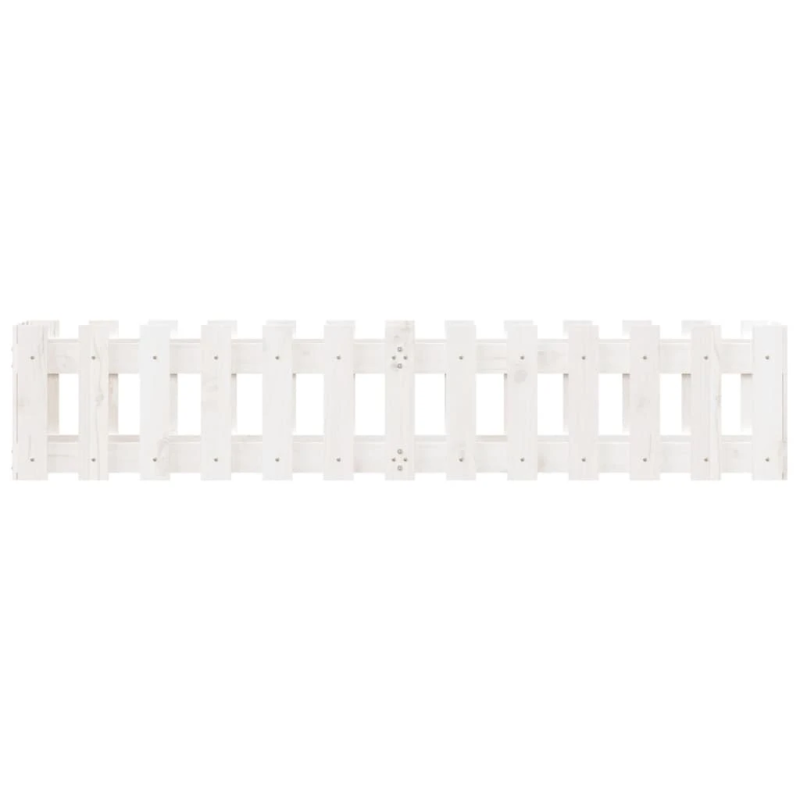 vidaXL dārza puķu kaste, žoga dizains, 150x30x30 cm, priedes masīvkoks