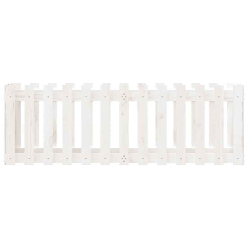 vidaXL dārza puķu kaste, žoga dizains, 150x50x50 cm, priedes masīvkoks